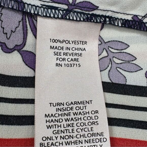 Nanette Lepore Floral Print Boho Sleeveless Maxi Slip Dress Blue Multi 4 - Picture 13 of 16